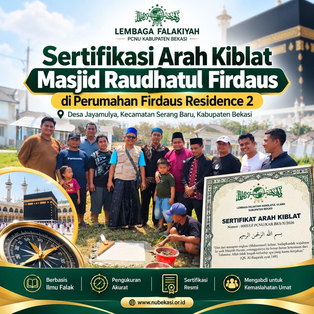Sertifikasi Arah Kiblat Masjid Raudhatul Firdaus 1-300kb